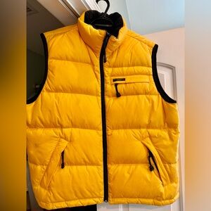 Vintage Polo Jeans Company Ralph Lauren Bright Yellow Puffer Vest